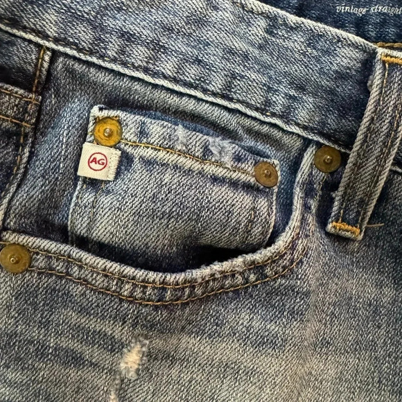 AG Andriano Goldschmied  The Sloan Crop Vintage Straight leg Crop Size  26 - Picture 9 of 11